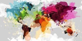 IN31852 | Colourful World Map | GraphINC