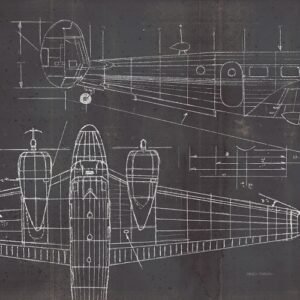 W33824 | Plane Blueprint II | Marco Fabiano
