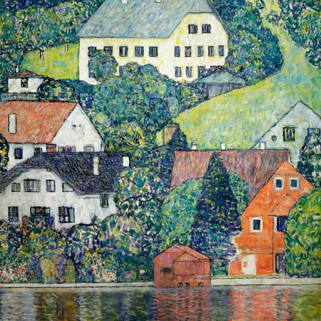 1GK2188 - Gustav Klimt - Houses at Unterach