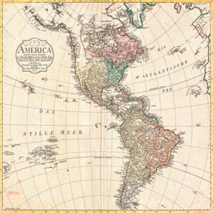 1MP4987 - Conrad Mannert - Map of North America and South America, 1796 {Cua - Mapas}
