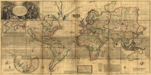 2MP1631 - Herman Moll - A New & Correct Map of the Whole World, 1719