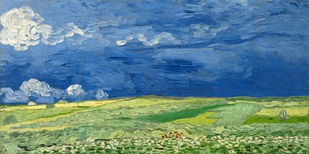 2VG1541 - Vincent Van Gogh - Wheatfield under thunderclouds