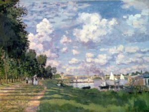 3CM018 - Claude Monet - The Marina at Argenteuil