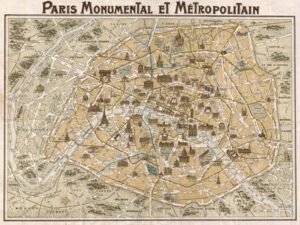 3MP587 - Anonymous - Paris Monumental et Métropolitain, 1932 {H11 - Mapas}