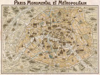 3MP587 - Anonymous - Paris Monumental et Métropolitain, 1932 {H11 - Mapas}