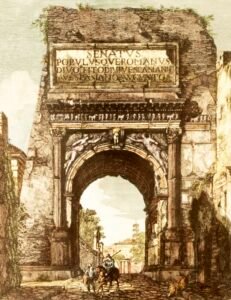 Luigi Rossini | LI1080 | Veduta Del Arco Di Tito