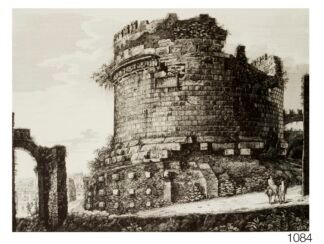 LI1084 | Luigi Rossini | Veduta Del Gran Sepulcro Di Cecilia Metella