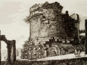 Luigi Rossini | LI1084 | Veduta Del Gran Sepulcro Di Cecilia Metella