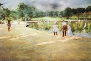 William Merrit Chase | LI923 | The Lake For Miniature Yachts