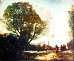 LI879 | Jean Baptiste Camille Corot | Remembrance Of Terracina