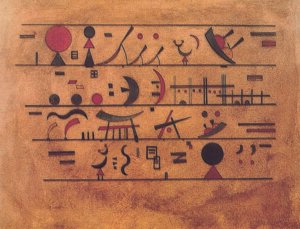 LI31425 | Vassily Kandinsky | Righe di segni  | 80x60 cm