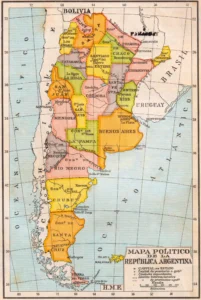 Argentina | Mapa Político Antiguo (1940 Aprox.) | EMA015