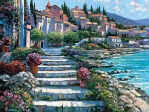 B2704D | Howard Behrens | Steps of St. Tropez