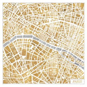 Laura Marshall | W17663 | Gilded Paris Map