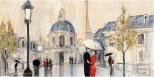 Julia Purinton | W18087C | Spring Rain Paris Eiffel (Crop)