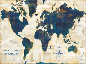 Sue Schlabach | W25667 | World Map Collage