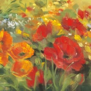 Carol Rowan | W7857-A | Oriental Poppy Field I