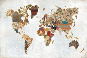 Laura Marshall | W22904 | Pattern World Map