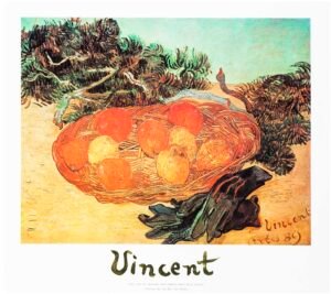 Vincent Van Gogh | Li1466 | Still life of oranges and lemons with gloves
