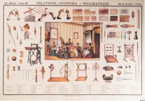 Serie Artes y Oficios | Li0417 | Filatrice, Cucitrice e Ricamatrice