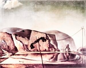 Salvador Dali | Li0425 | Plage avec thelophone