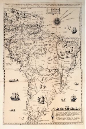 Grabado antiguo | Li0610 | America, partis australis