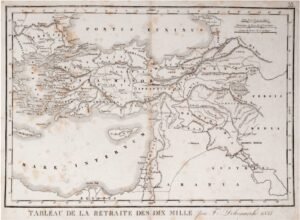 Grabado antiguo | Li0612 | Tableau de la retraite des dix mille