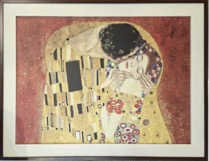 Gustav Klimt | E 3GK4480 | The Kiss, detail (Red variation)