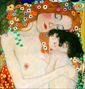 Gustav Klimt | Li0K18 | Las tres edades de la mujer (detalle)