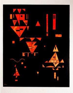 Vassily Kandinsky | Li0421 | Naranja sobre negro