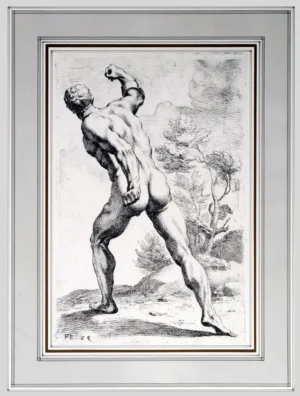 Franciscus Perrier | Li0625 | Gladiator quaterno conspiciendus adspectu (1681)