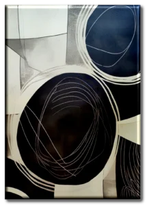 Imagen de diseño / Abstracto | ASP041 | Abstracto blanco y negro II