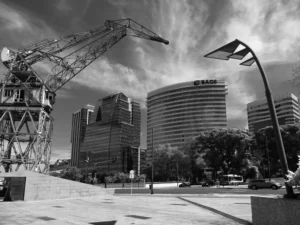 Claudio Sacomano | CS134BW | Catalinas desde Puerto Madero