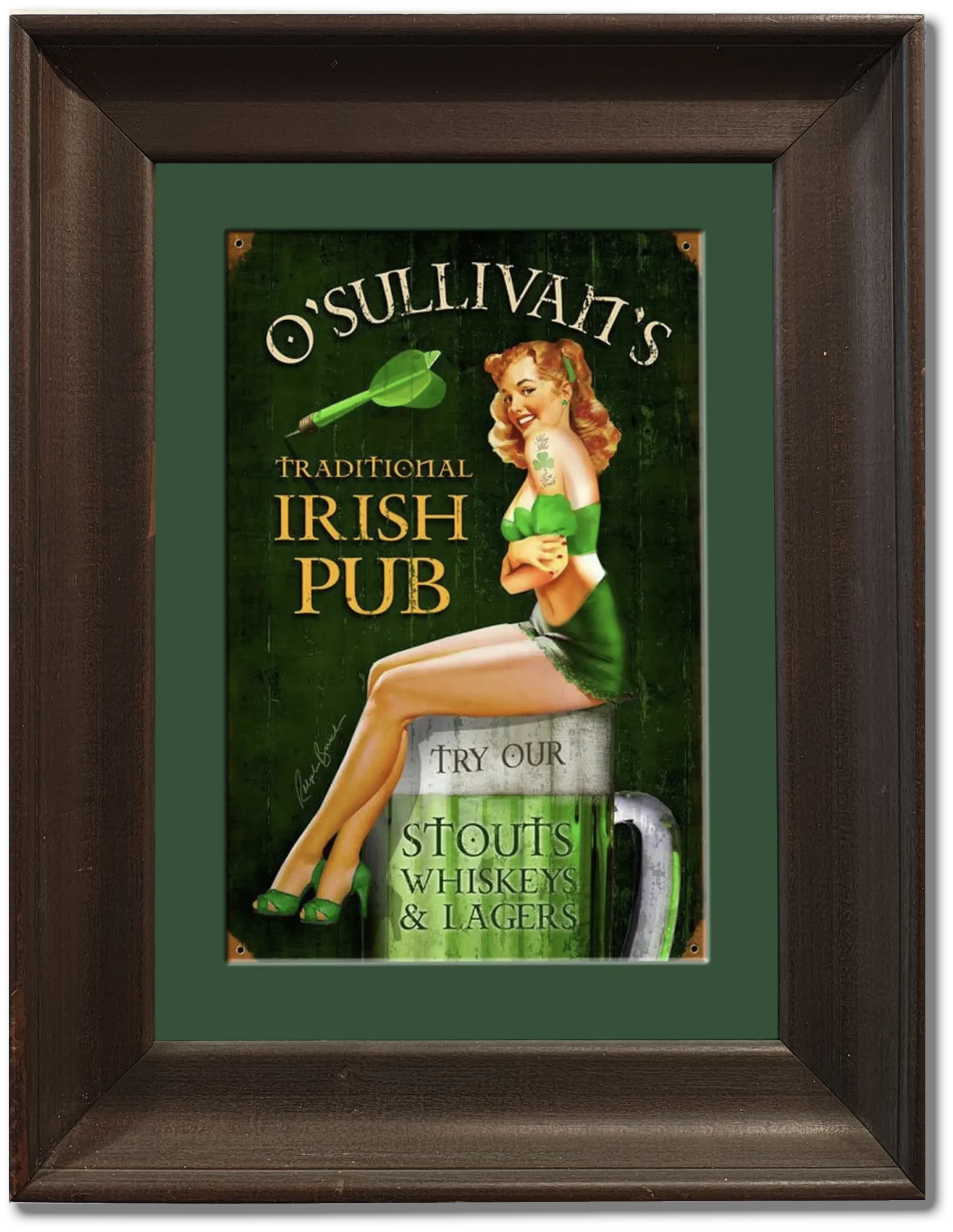 Advertising | E HB087 | Irish Pub Pinup Metal Sign