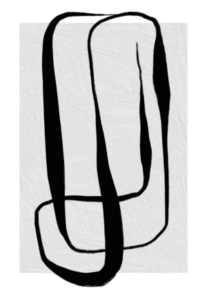 Imagen de diseño / Abstracto | MA007 | Abstracto Blanco Negro Gris 14