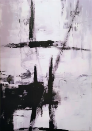 Imagen de diseño / Abstracto | MA030 | Abstracto blanco y negro I