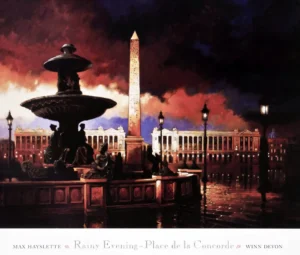 Max Hayslette | Li0956 | Rainy evening - Place de la Concorde