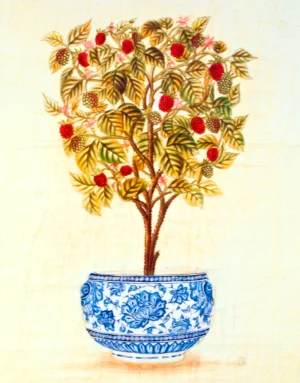 Iksel Decorative Art | Li0976 | Red berry topiary