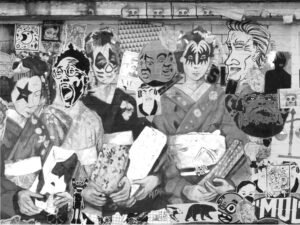 Claudio Sacomano | CS164BW | Oriental Kiss - Graffitis en Buenos Aires