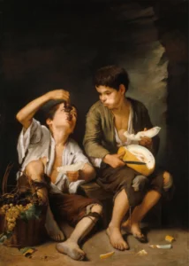 Bartolomé Esteban Murillo | EBM001 | Niños comiendo uvas y melón