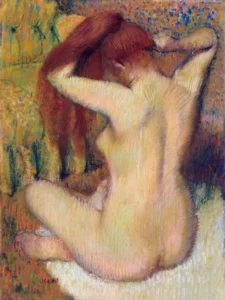 Edgard Degas | EED001 | Nude lady. Woman Combing Her Hair