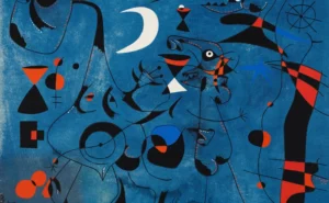 Joan Miró | EJM004 | Personajes en la noche guiados por los rastros fosforescentes de los caracoles