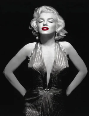 Marilyn Monroe | MM21RL | Gentlemen Prefer Blondes, Marilyn Monroe Red lips