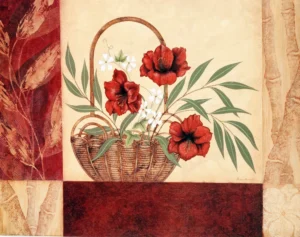 Jane Carroll | Li1432 | Basket with flowers