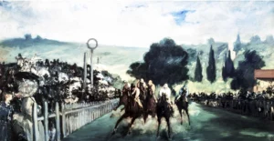 Edouard Manet | Li0817 | The race at Longchamps