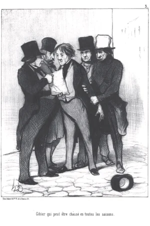 Honoré Daumier | EGRAB003 | Les Gens de Justice, 1845 / Chasse à l Homme