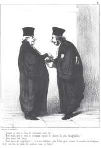 Honoré Daumier | EGRAB008 | Les Gens de Justice, 1845 / L'Éloge Mutuel de l'Avocat