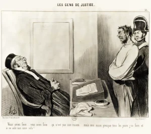 Honoré Daumier | EGRAB015 | Les Gens de Justice, 1845 / L' Argument de la Faim