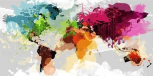 GraphINC | Colourful World Map | IN31852