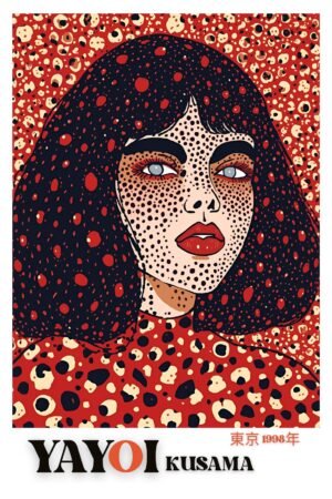 Yayoi Kusama | MA.YAYOI-05 | Tokyo 1998 (Dots Portrait Exhibition Poster)